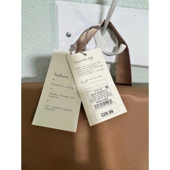 A New Day Camel Color Backpack with Padded Straps - Picture 11 of 12